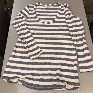 Blue Striped Long Tee